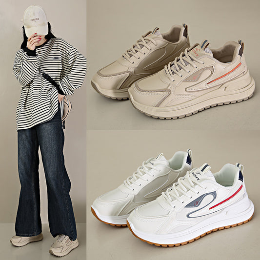 Autumn New Korean Style Student Platform Height Increasing Sports Casual Shoes